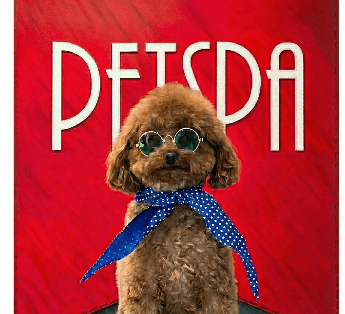 Happy poodle pampered at PetSpa Miami in Doral